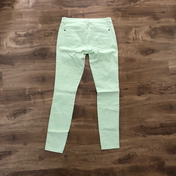 NWOT Mint Green Low-Rise Skinny Jeans - Picture 3 of 4